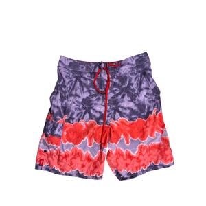 Y2K Evolver Swim Trunks Men’s 36W Trippy Skater Board Shorts NWOT Retro Surf